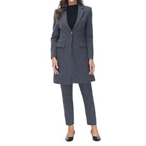 Lewitt Long Charcoal Grey Jacket